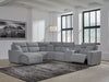 ModMax II - Salt And Pepper - Reclining Sectional - Simple Home Plus