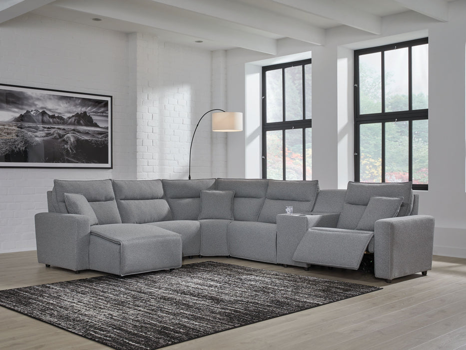 ModMax II - Salt And Pepper - Reclining Sectional - Simple Home Plus