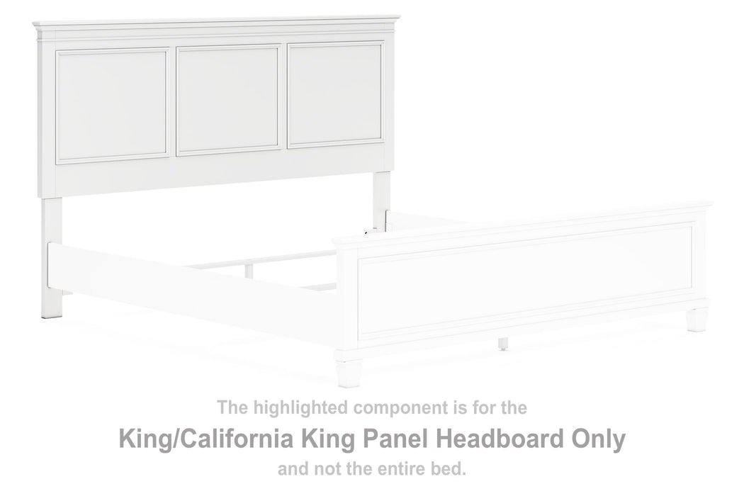 Fortman - King/Cal King Panel Headboard - White - Simple Home Plus