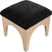 Lawson - Chenille Fabric Ottoman - Natural Base - Simple Home Plus