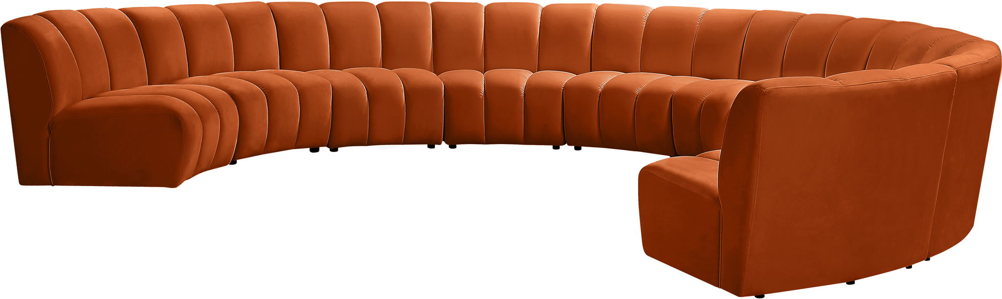 Infinity - 9 Piece Velvet Modular Sectional - Simple Home Plus