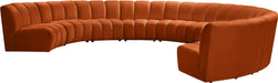 Infinity - 9 Piece Velvet Modular Sectional - Simple Home Plus