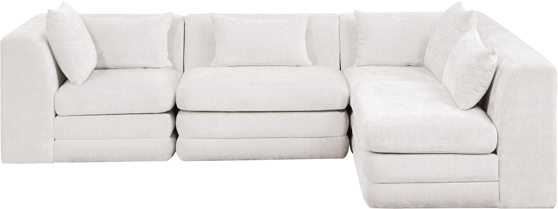 Stellar - 4 Piece Upholstered Modular Sectional - Simple Home Plus