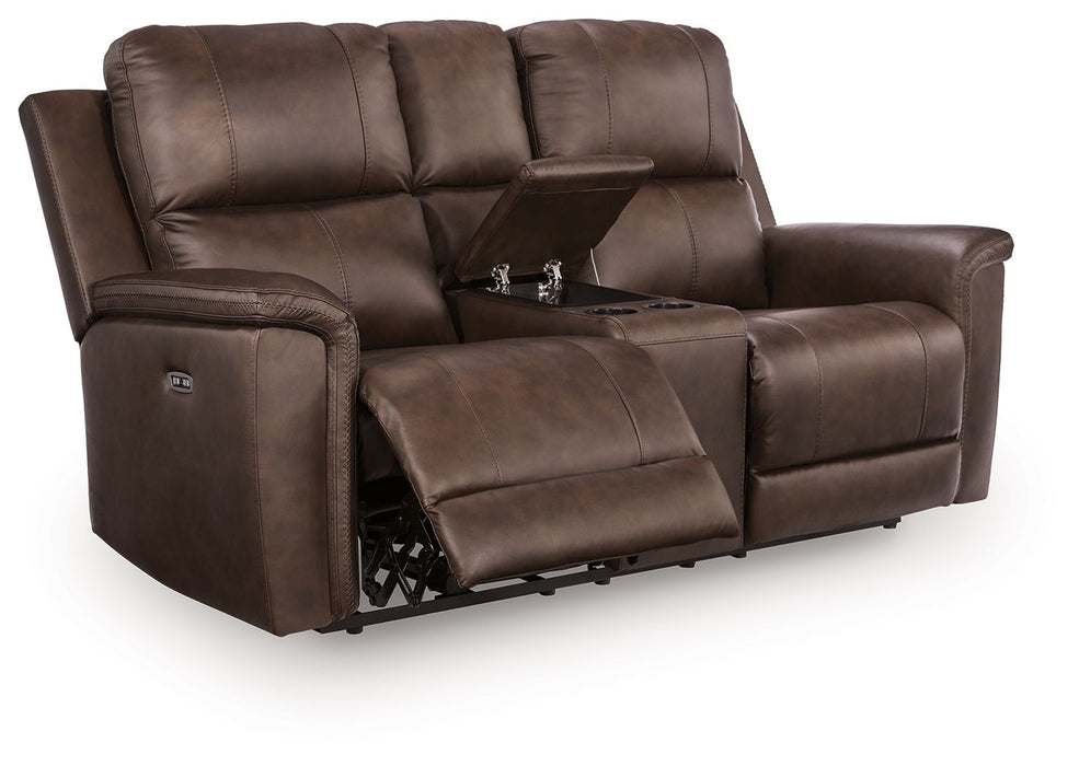 Bleckley - Power Reclining Loveseat With Console / Adjustable Headrest - Simple Home Plus