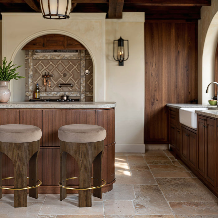 Bocceli - Counter Stool - Brown Base - Simple Home Plus