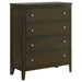 Wilkes - 4-Drawer Chest Of Drawers - Dark Cocoa - Simple Home Plus