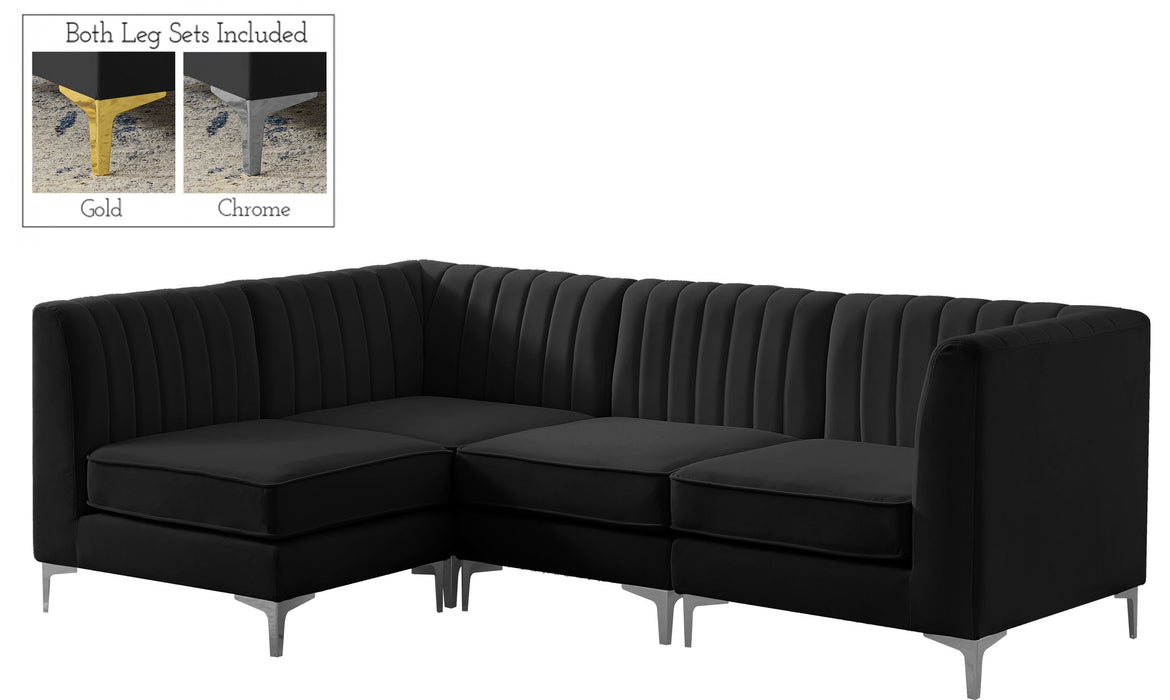 Alina - 4 Piece Modular L-Shaped Sectional - Simple Home Plus