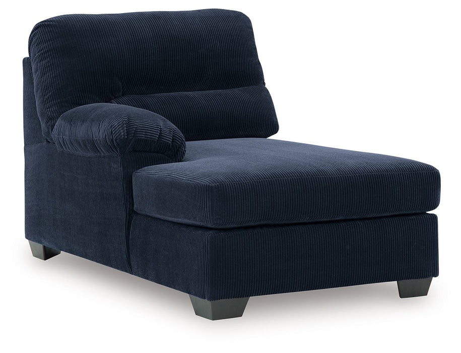 SimpleJoy - LAF Corner Chaise - Navy - Simple Home Plus