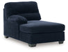 SimpleJoy - LAF Corner Chaise - Navy - Simple Home Plus