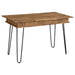 Sheeran - Writing Desk With Storage - Rustic Amber - Simple Home Plus