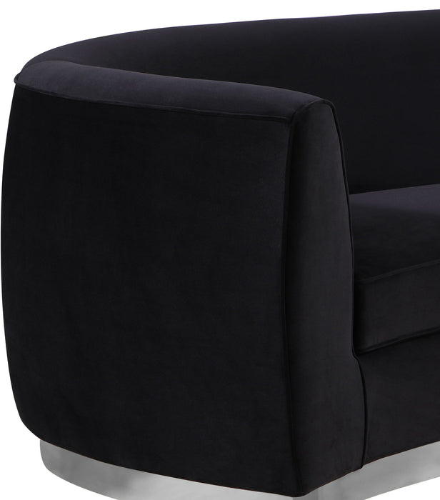 Julian - Loveseat with Chrome Base - Simple Home Plus