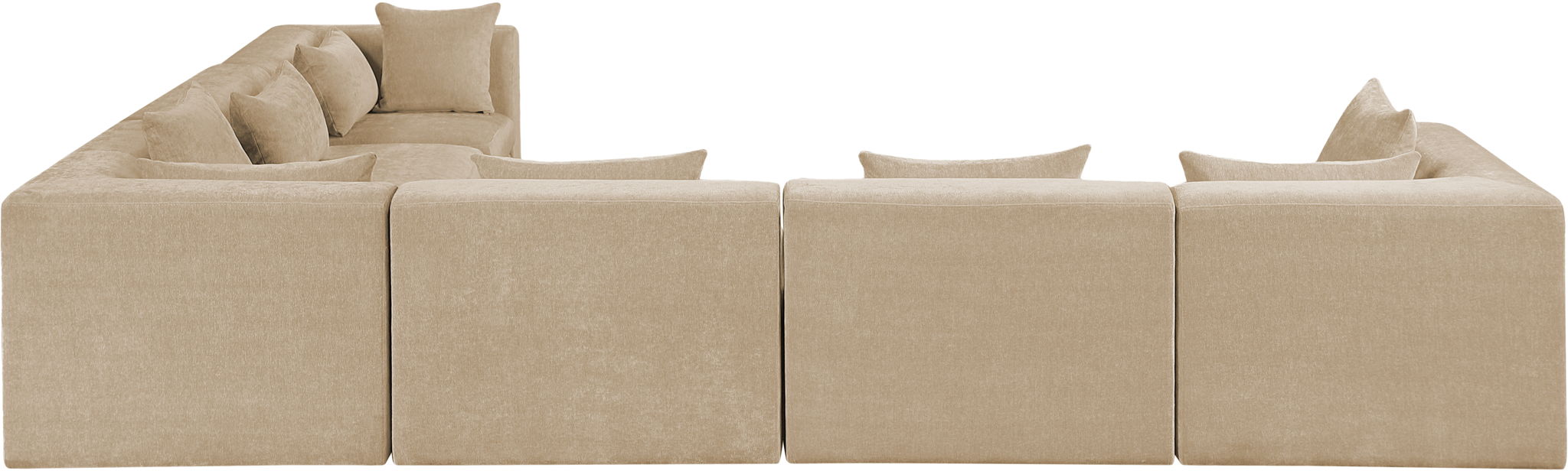 Stellar - 6 Piece Upholstered Modular Sectional - Simple Home Plus