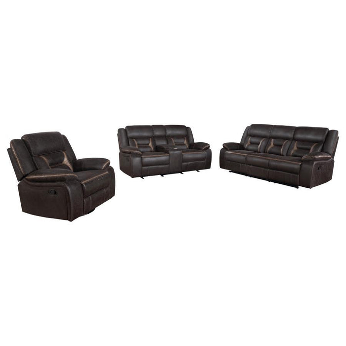 Greer - Upholstered Reclining Sofa Set - Simple Home Plus