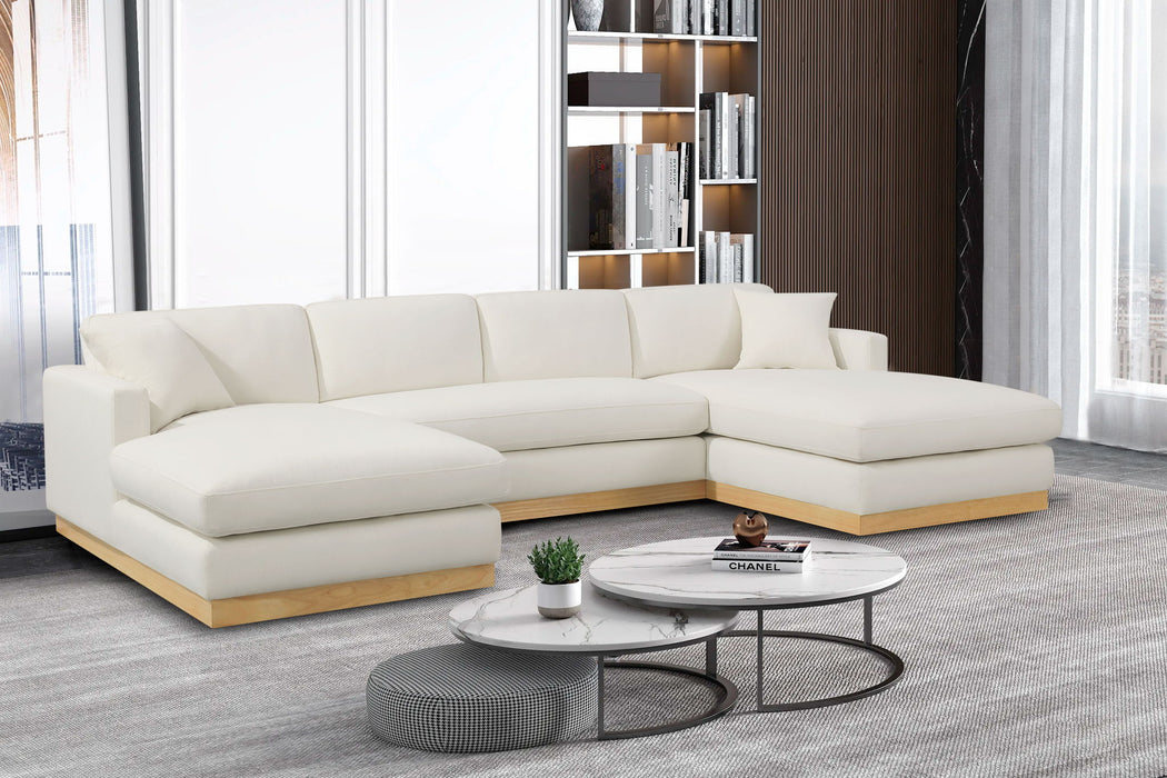 Johanna - 3 Piece Sectional - Natural Base - Simple Home Plus