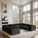 Shaggy - 8 Piece Modular U-Shaped Sectional - Simple Home Plus