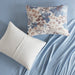 Luna - Floral King Comforter Set With Bed Sheets - Blue - Simple Home Plus