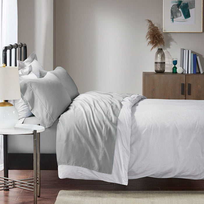 King Sheet Set Cotton - Gray - Simple Home Plus