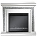 Lorelai - Rectangular Freestanding Fireplace - Mirror - Simple Home Plus