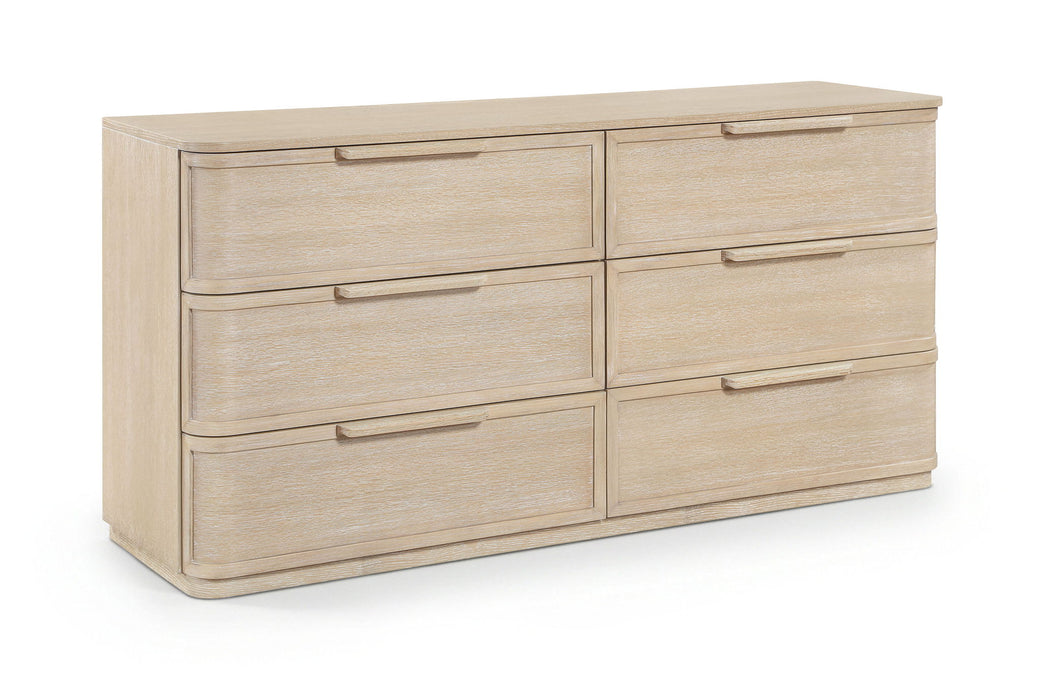 Tiberio - Oak Veneer And Solid Wood Dresser - Simple Home Plus