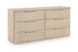Tiberio - Oak Veneer And Solid Wood Dresser - Simple Home Plus