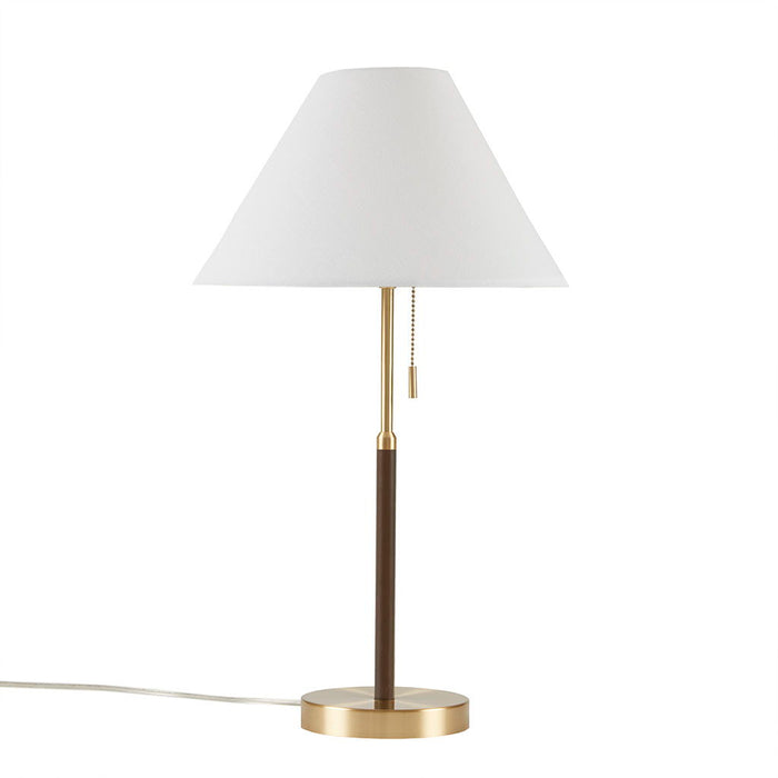 Bromley - Two Tone Pull-Chain Table Lamp - Gold / Brown - Simple Home Plus