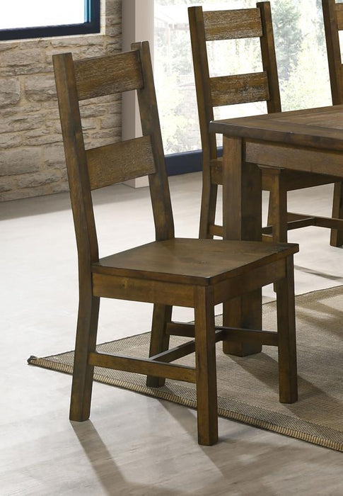 Coleman - Dining Side Chair (Set of 2) - Rustic Golden Brown - Simple Home Plus