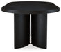 Rowanbeck - Black - Oval Dining Room Table - Simple Home Plus