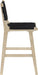 Entwine - Vegan Leather Upholstered Counter Stool - Painted Natural - Simple Home Plus