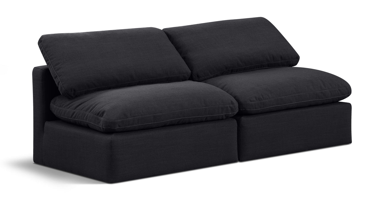 Indulge - Linen 2 Seat Modular Armless Sofa - Simple Home Plus