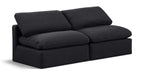 Indulge - Linen 2 Seat Modular Armless Sofa - Simple Home Plus