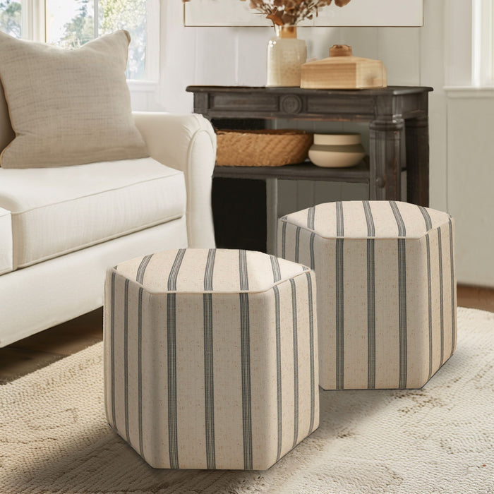 Ellen - Accent Ottoman - Natural - Simple Home Plus
