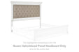 Kanwyn - Queen Uph Panel Headboard - Whitewash - Simple Home Plus