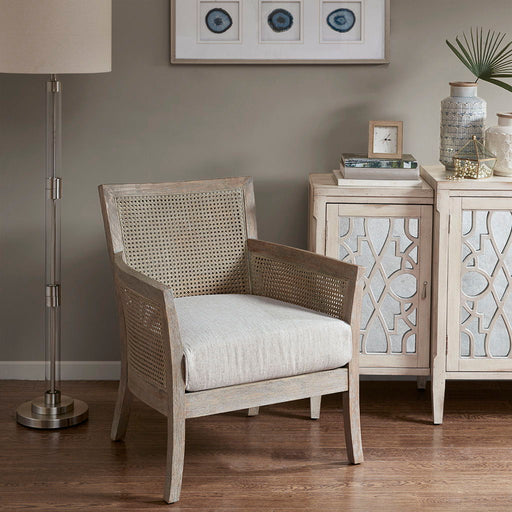 Diedra - Accent Chair - Cream / Reclaimed Natural - Simple Home Plus