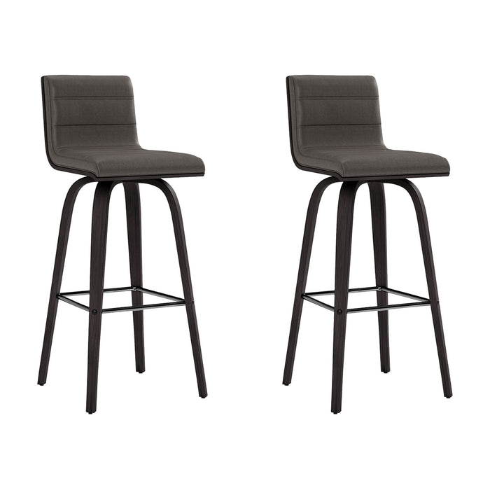 Vienna - 30" Swivel Bar Stool - Black Wood - Simple Home Plus