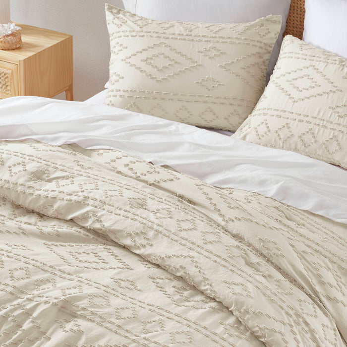 Gigi - Full/Queen Comforter Mini Set - Beige - Simple Home Plus