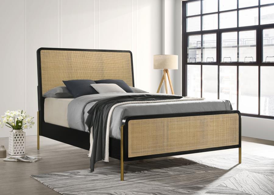 Arini - Rattan Panel Bed - Simple Home Plus