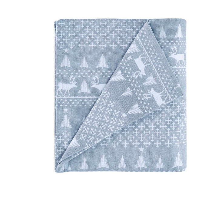 Flannel - King Sheet Set - Blue Winter Frost - Simple Home Plus