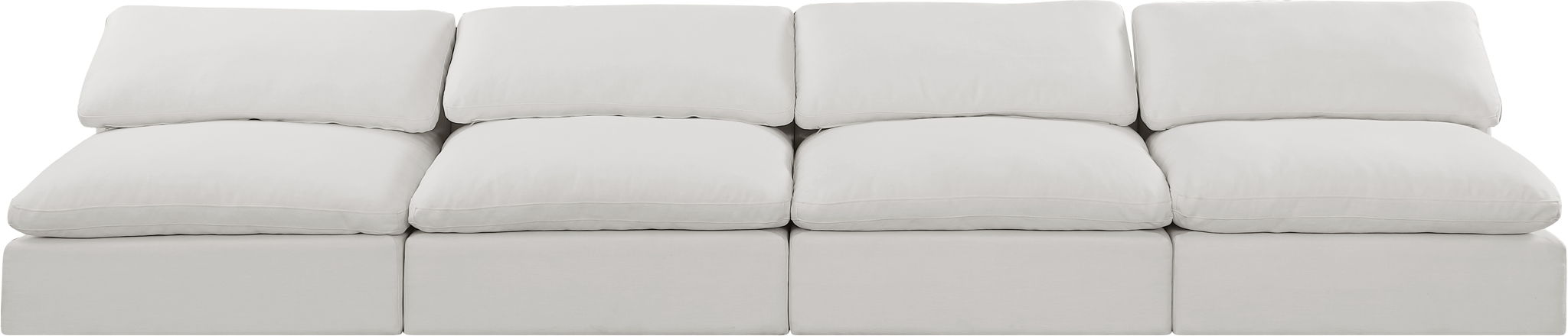 Comfy - Linen Modular Armless Sofa 4 Seats - Simple Home Plus
