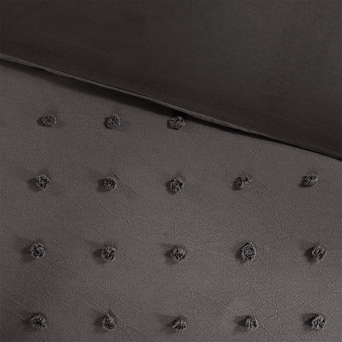 Brooklyn - King Comforter Set - Charcoal - Simple Home Plus
