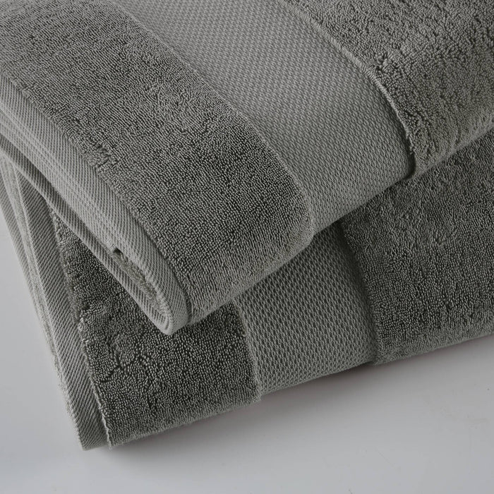Turkish Bath Sheet 2 Piece Set - Charcoal - Simple Home Plus