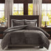 Parker - King Comforter Mini Set - Gray - Simple Home Plus