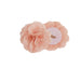 Rosette - 84" Floral Embellished Cuff Tab Top Solid Window Panel - Blush - Simple Home Plus
