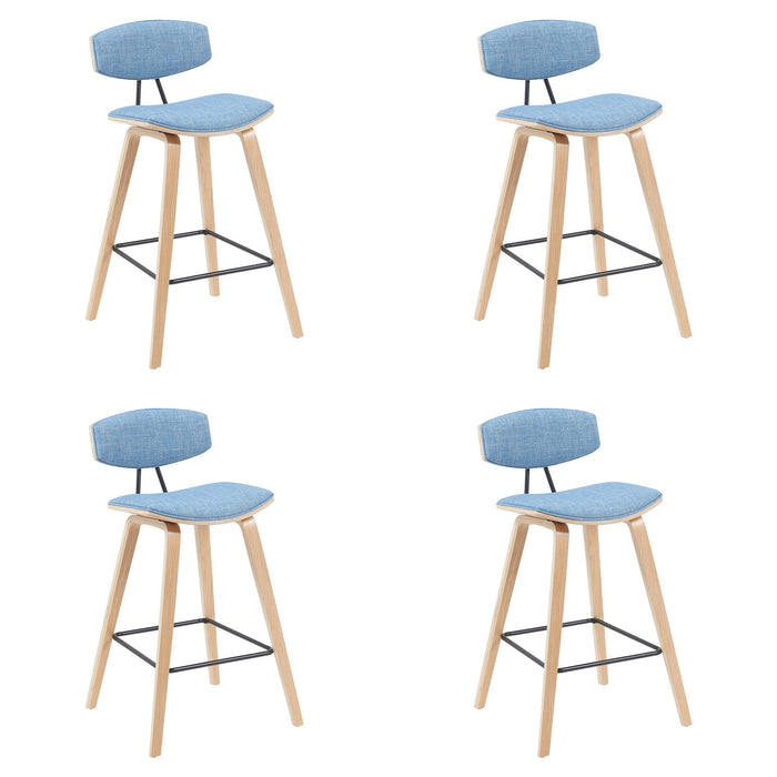Fox - Swivel Counter Height Stool - Light Brown - Simple Home Plus