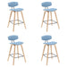 Fox - Swivel Counter Height Stool - Light Brown - Simple Home Plus