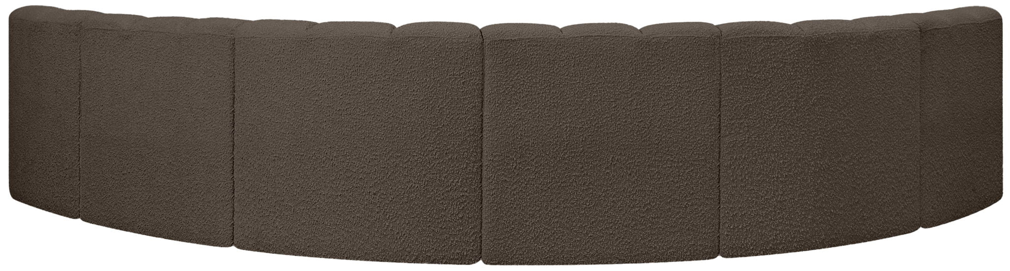 Arc - Boucle Fabric 6 Piece U-Shaped Modular Sofa - Simple Home Plus
