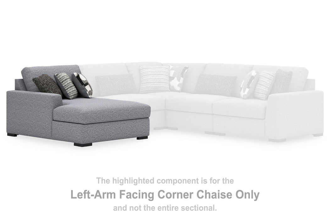 Bealton - LAF Corner Chaise - Salt And Pepper - Simple Home Plus