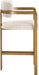 Aurum - Linen Textured Fabric Upholstered Counter Stool - Simple Home Plus