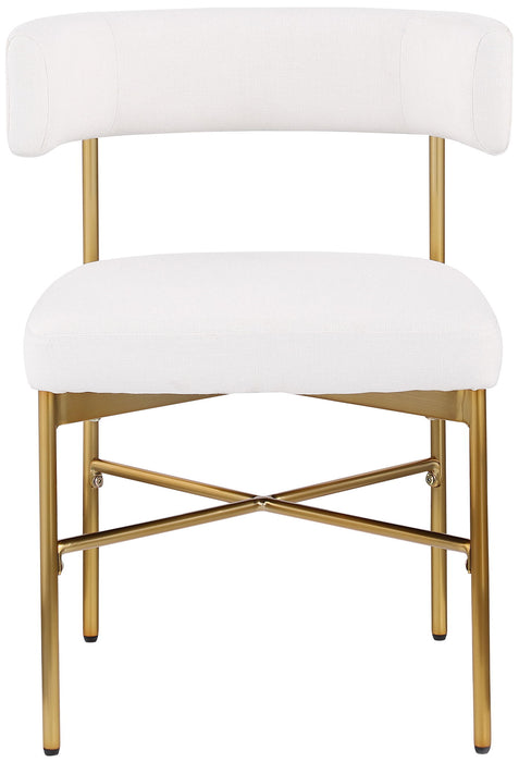 Rivage - Durable Dining Chair With Gold Frame (Set of 2) - Simple Home Plus
