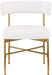 Rivage - Durable Dining Chair With Gold Frame (Set of 2) - Simple Home Plus