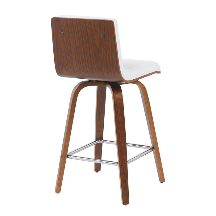 Vienna - Swivel Bar Stool - Walnut Base - Simple Home Plus